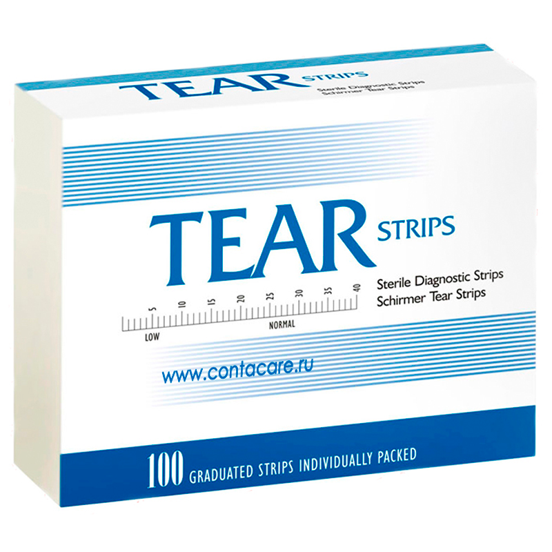 Офтальмологические тест-полоски Contacare Ophthalmics and Diagnostics Tear Strips